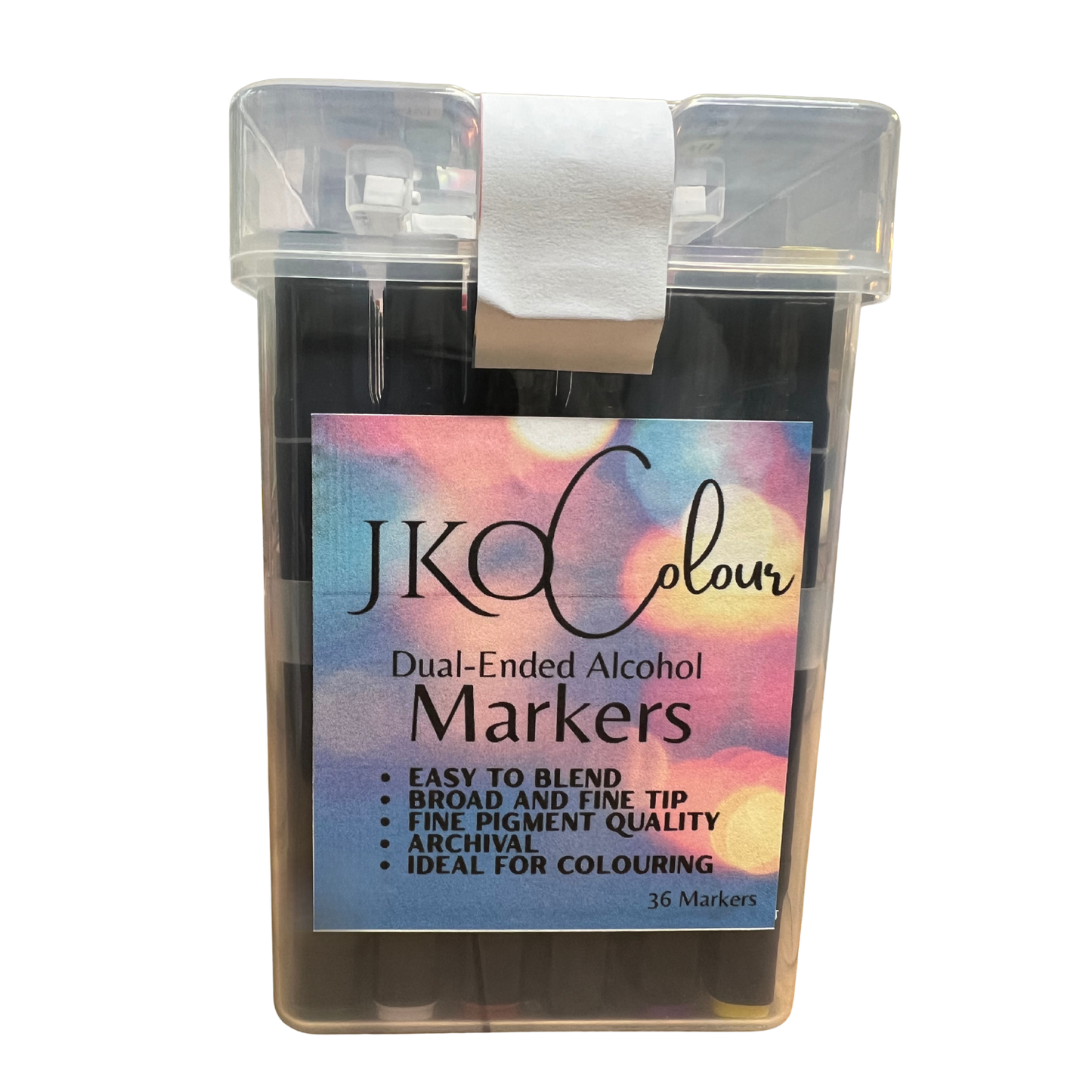 EVERMOORE GIFT BUNDLE - 36 Dual-Tipped Alcohol Markers + Colouring Book